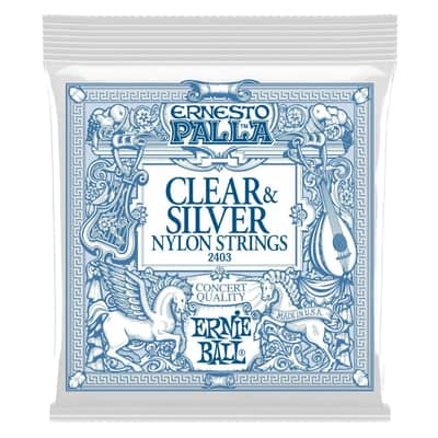 Ernie Ball Ernesto Palla Nylon Clear & Silver image 2