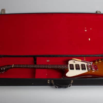 Gibson  Firebird III Solid Body Electric Guitar (1966), ser. #551437, original black tolex hard shell case. image 10