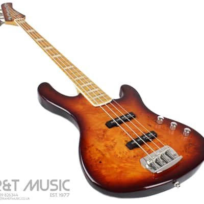 Cort GB99B Jazz Bass Guitar in Dark Burst image 4