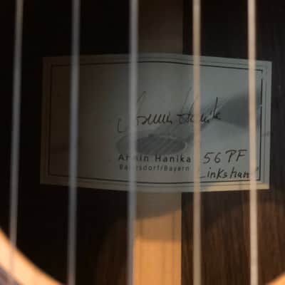 left handed, lefty Classical guitar, Hanika image 3