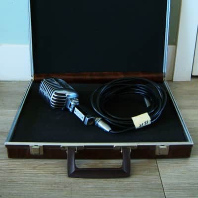 Vintage 1960's Shure 55S Unidyne dynamic cardioid microphone multi Z w accessories Elvis 55SW 556S 55 image 1