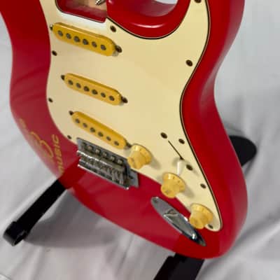 Aria Budweiser Branded Electric Guitar Body Loaded 2000’s - Red image 7