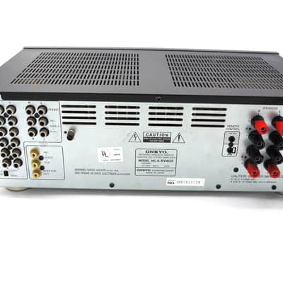 Onkyo Stereo Amplifier A-RV400 w/ Remote Black Tested Works 100 Watts image 8