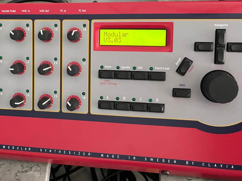 Nord Modular Rack Desktop / Rackmount Virtual Synthesizer 1997 - 2003 - Red image 1
