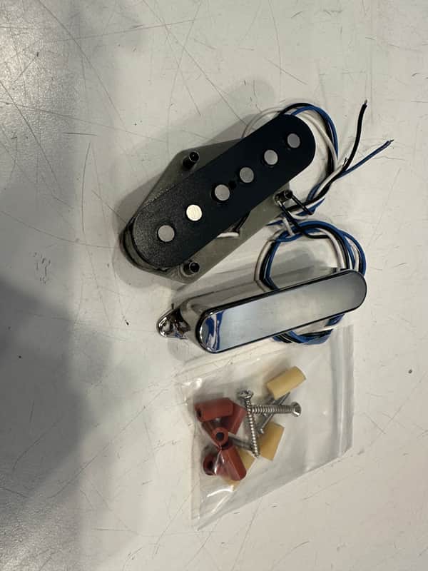 Wilde Bill Lawrence L200TL and L202TN telecaster pickup set - Chrome image 1