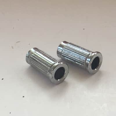 Two Rocker Mounts for Fender Jaguar Jazzmaster “NOS Relic” Guitar Bridge Posts Mustang Cups Thimbles image 2