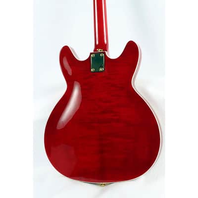 Hagstrom '67 Viking II Hollowbody Electric Guitar Regular Transparent Wild Cherry image 4