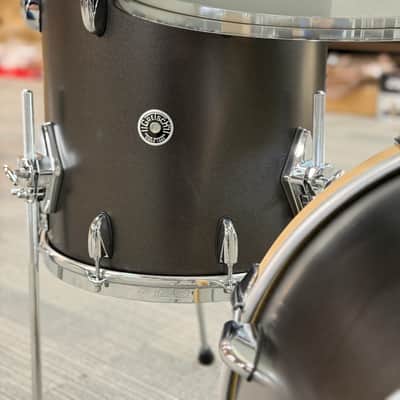 GRETSCH 4PC USA BROOKLYN 20-10-12-14 SATIN BLACK METALLIC image 8
