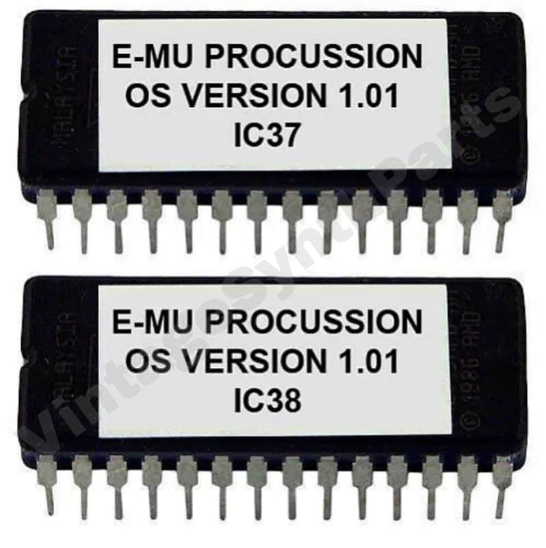 E-mu Procussion OS v1.01 EPROM Firmware ROM Chips Ic EMU No Upgrade Update Rom image 1