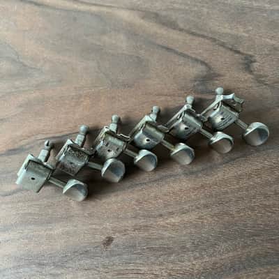 Fender Kluson Deluxe Tuner Set Double Line Vintage 1964-1967 - Nickel image 3