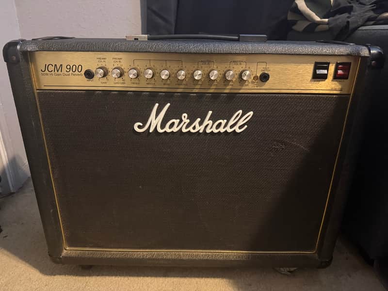 Marshall JCM 900 Model 4502 50-Watt Hi Gain Dual Reverb 2x12 Combo