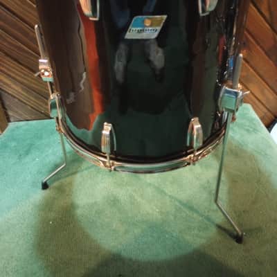 Ludwig 16x16 Floor Tom 1970's - Black Wrap image 1