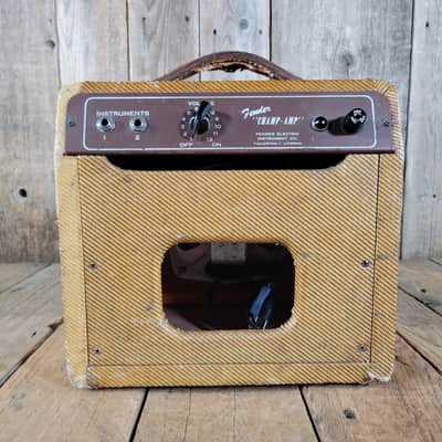 Fender Tweed Champ 5D1 Wide Panel 1956 - Tweed image 10