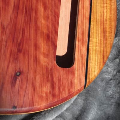 Babik Custom Telecaster Style body, Les Paul shape, Canary wood on Cedar, Light Weight, Handmade 2026 image 6