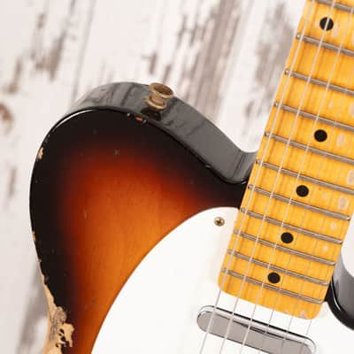 Fender Custom Shop LTD '58 Telecaster - Heavy Relic Faded Aged Chocolate 3-Tone Sunburst image 16
