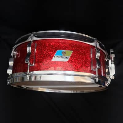 Ludwig Pioneer Snare Drum – 14" x 5" 1976 - Red Sparkle image 12