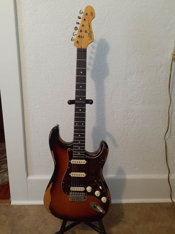 Vintage V6H Icon Distressed Tobacco Sunburst image 1
