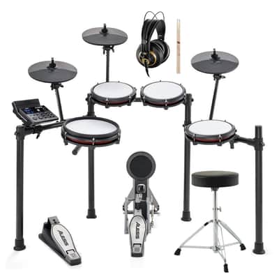 Alesis Nitro Max Kit Electronic Drum Set with Quiet Mesh Pads Bundle image 1