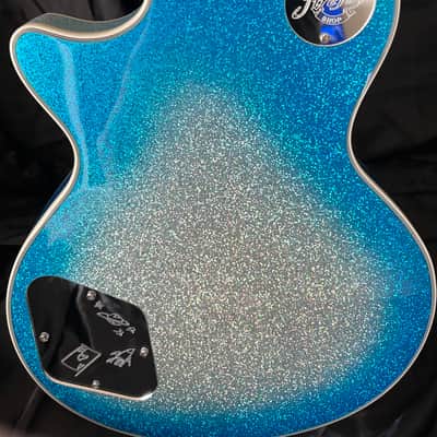Firefly Ace Frehley Tribute Guitar Blue Silver Sparkle image 6