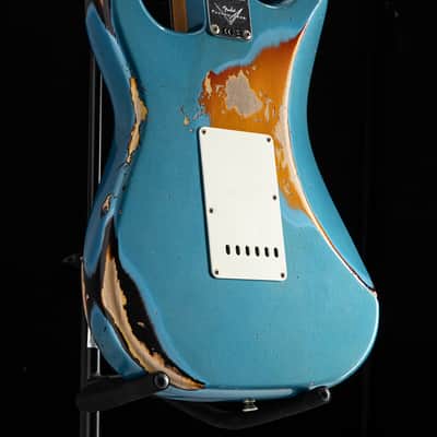 Fender Custom Shop LTD 1961 Heavy Relic Stratocaster Lake Placid Blue Over 3 Tone Sunburst image 20