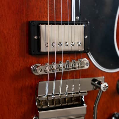 Epiphone Inspired by Gibson Custom 1964 SG Standard with Maestro Vibrola Reissue - Cherry Red image 5