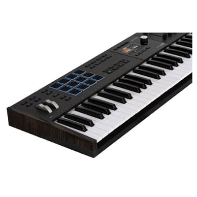 Arturia KeyLab Mk3 61 Keyboard MIDI Controller with DAW Integration, Enhanced Keybed, Visual Interface, 360-Degree Touch-Sensitive Potentiometers, Faders, Robust Wood and Aluminum Casing (Black) image 6