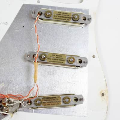 1989 Vintage Fender Stratocaster Plus Loaded PICKGUARD w/Gold Lace Sensor PICKUPS 1980s USA Strat image 5