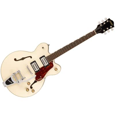 G2622T Streamliner Center Block Bigsby LR Broad’Tron BT-3S Vintage White Gretsch Guitars image 1