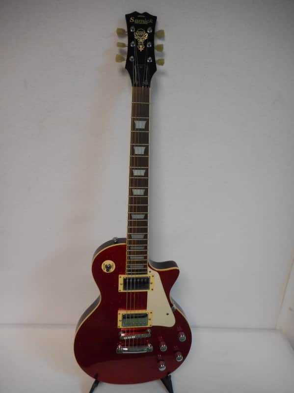 Samick LS450 Artist Series Lp Copy with case 90's Metallic Red Flake image 1