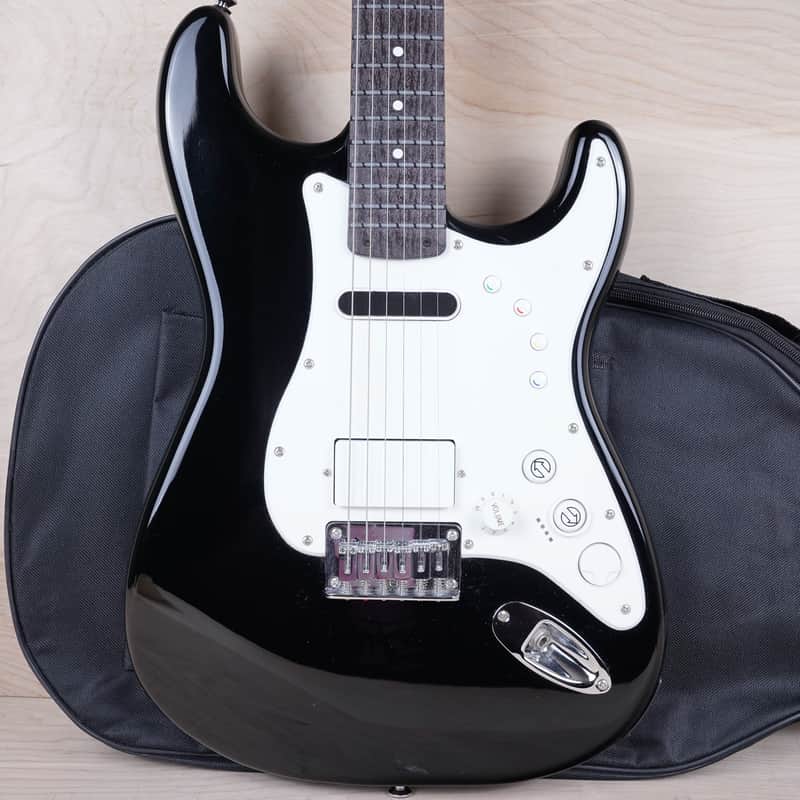 Squier Stratocaster Guitar and Controller for Rock Band 3 2011 Black w/ Bag image 1
