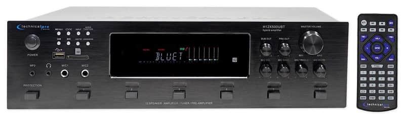 Technical Pro H12X500UBT 6000w Professional Bluetooth Amplifier Receiver USB, SD image 1