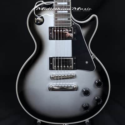 Epiphone - Les Paul Custom - Limited-Edition Electric Guitar - Silver Burst Gloss Finish USED image 2