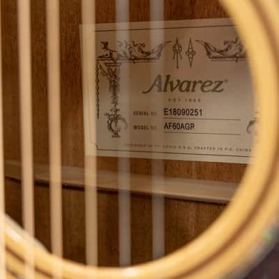 Alvarez AF60AGP OM/Folk Acoustic Guitar Pack image 9