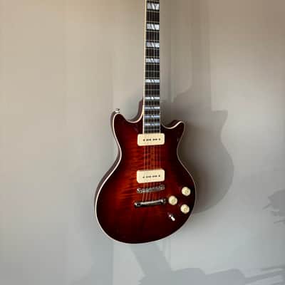Huss and Dalton Meridian DC Custom - Angel-Step Flame Top - Fralin P-90s image 13