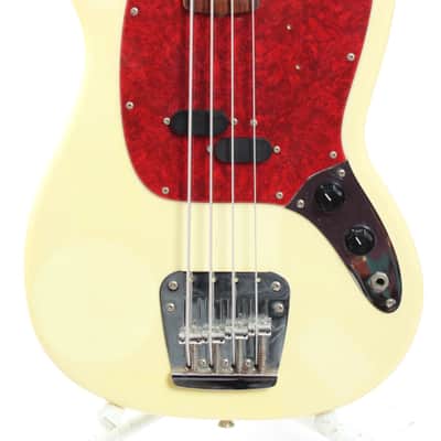 1998 Fender Mustang Bass vintage white image 2