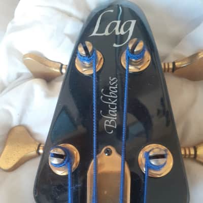 Lag  Blackbass "Panthère Noire" 1983 made in France Custom Shop Handmade Toulouse Fretless, Neckthru, DiMarzio Set Pickups image 2