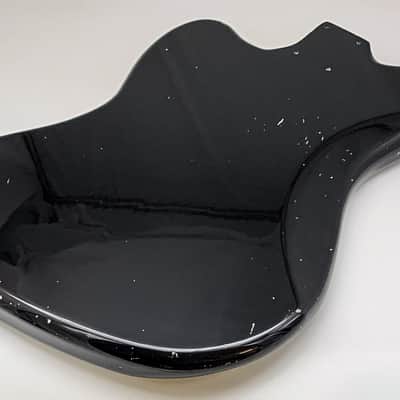 4lbs 7oz BloomDoom Nitro Lacquer Aged Relic Black Jazz-Style Vintage Custom Guitar Body image 9