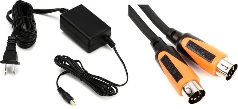 Korg Volca Power Supply - 9V600MACPP Bundle with Roland RMIDI-B3 Black Series MIDI Cable - 3 foot image 1