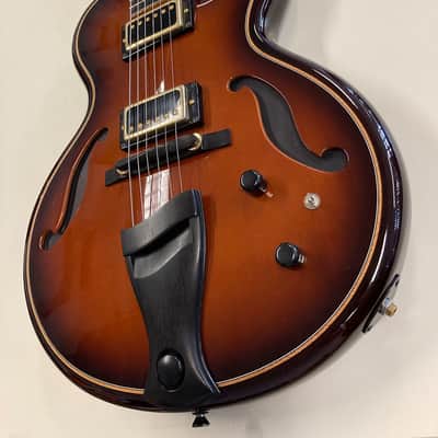 (On hold) Mario Beauregard MB Archtop hand carved Hollow body thinline with Lollar Imperial Humbucker Sakashta image 7