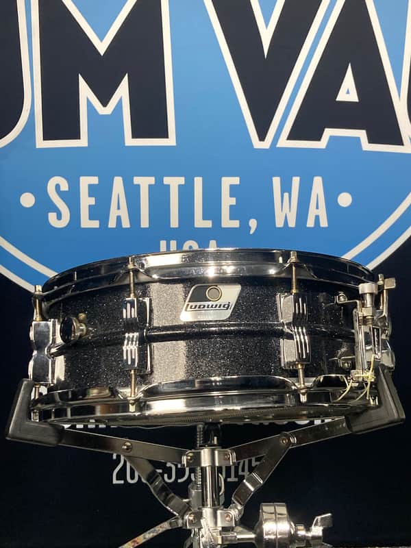 Ludwig - 5x14" Acrolite "Blackrolite" Snare Drum, 8-Lug, 1980s image 1