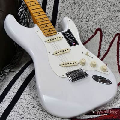 Fender American Ultra Luxe Vintage '50s Stratocaster Ash Body  Maple Fingerboard White Blonde 8.1 lbs image 8
