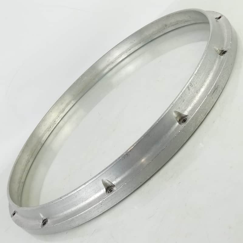 Pearl 14"12-Lug Die-Cast Championship FFX Snare Drum Batter Rim/Hoop Aluminum'01 image 1