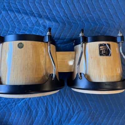 Latin Percussion Aspire LP Series Wood Bongo Set 2010s - Natural with Black Hardware image 3