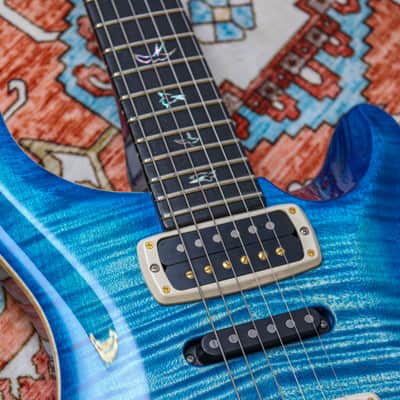 PRS USA Paul Reed Smith Modern Eagle V Wood Library "Faded Blue Burst + Ebony" (2025) image 7