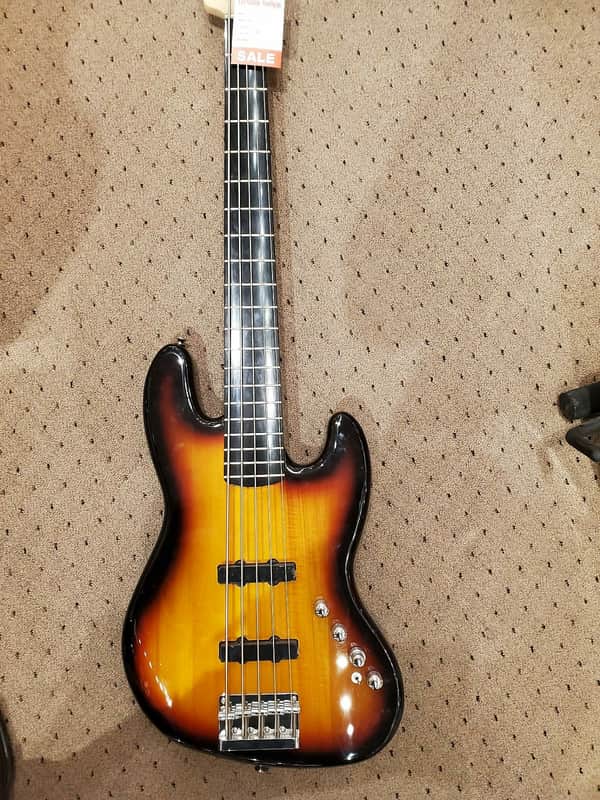 Squier Vintage Modified Jazz Bass  Sunburst image 1