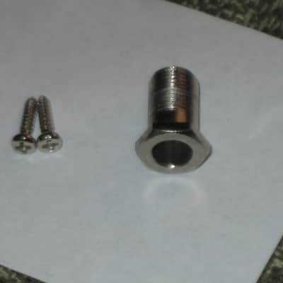 ONE near A+ genuine Gibson (Kluson) Deluxe Vintage Style Tuner for high D, A, low E side - PMMH model but with Black BUTTON (& says KLUSON DELUXE) + screws, washer, & nut with threaded shaft - HARDWARE: Nickel (from 2013 LPJ - NO guitar included) image 24