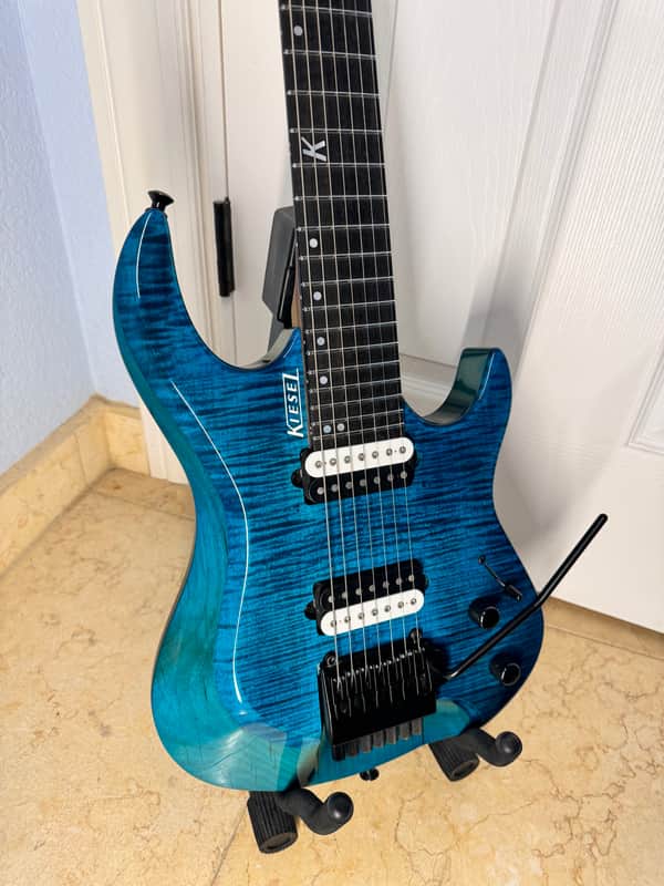 Kiesel Osiris 7 Trem 2018 - Deep Aqua Flame | Reverb