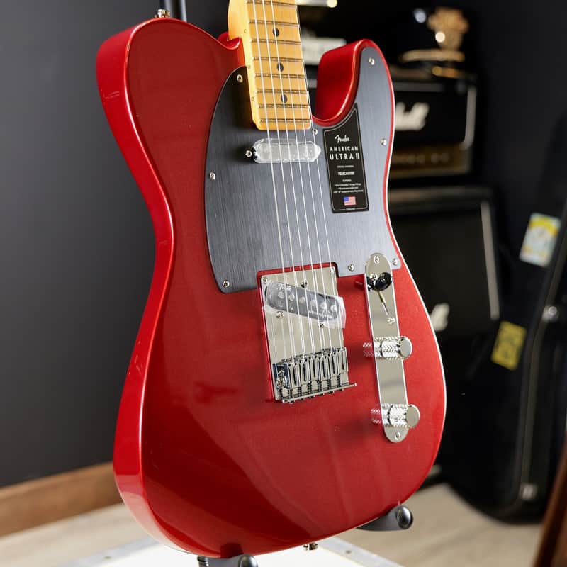 Fender American Ultra II Telecaster Maple Fingerboard Sinister Red image 1