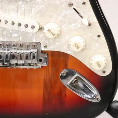 Harmony H-80 Strat Style Electric Guitar Sunburst Finish 1980's image 8