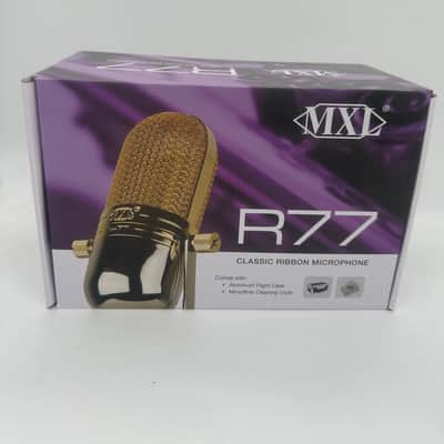 MXL R77 Classic Ribbon Mic 2026- Chrome/Gold image 3